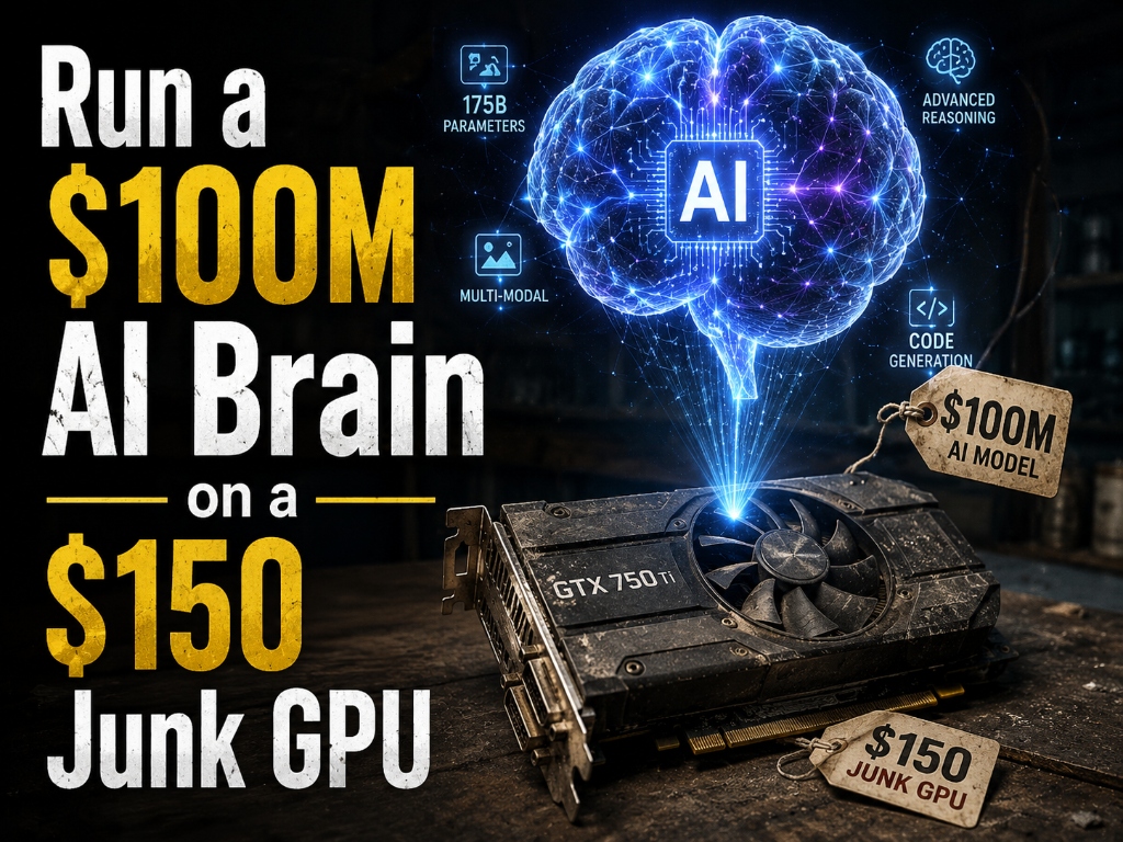 Run a $100M AI Brain on a $150 Junk GPU